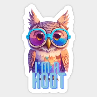 I'M A HOOT Owl Vibes! Sticker